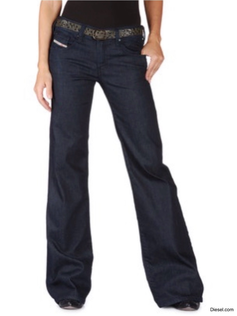 Diesel Women's Dark Blue Flare Jeans